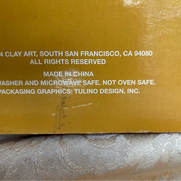 BRAND NEW-2004 CLAY ART SAN FRANCISCO CA ‘MIRAGE PALM 3 PCS ENTERTAINMENT SET - Picture 3 of 9